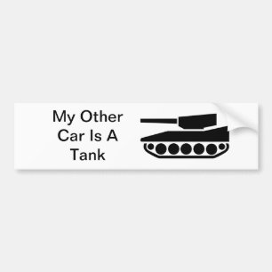 私の他の車はタンクです バンパーステッカー