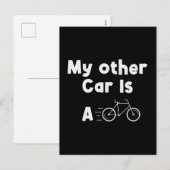私の他の車はバイク シーズンポストカード (正面/裏面)