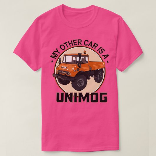 私の他の車はユニモグ・オレンジ Tシャツ (デザイン正面)