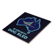 私の他の車は犬ぞり – オーストラリア タイル (側面)