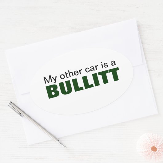 私の他の車は球根の楕円形である 楕円形シール (封筒)