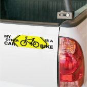 私の他の車は自転車だ バンパーステッカー (トラック上)