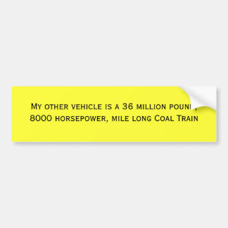 私の他の車は36,000,000ポンド、8000 ho…です バンパーステッカー