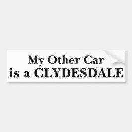 私の他の車はClydesdaleです バンパーステッカー