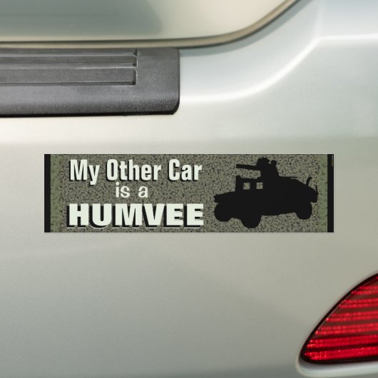 私の他の車はHumveeのおもしろいな軍隊です バンパーステッカー (車上)