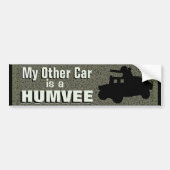 私の他の車はHumveeのおもしろいな軍隊です バンパーステッカー (正面)