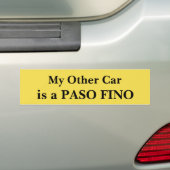 私の他の車はPaso Finoです バンパーステッカー (車上)