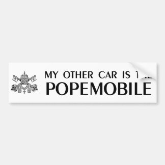 私の他の車はPopemobileです バンパーステッカー