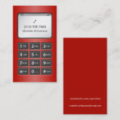 私の他の電話-赤く個人的なテレホンカード コーリングカード (正面/裏面)