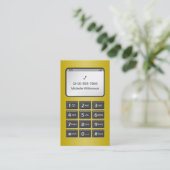 私の他の電話-黄色く個人的なテレホンカード コーリングカード (スタンド正面)