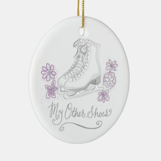 私の他の靴のフィギュアスケートのオーナメント セラミックオーナメント (右)
