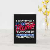 私の代名詞が～する切り札の支持者だと思う カード (黄色い花)