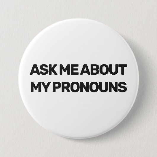 私の代名詞に関する頼LGBTQ性体液の流れカスタムについて 缶バッジ (正面)