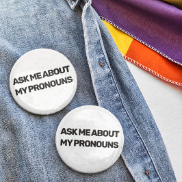 私の代名詞に関する頼LGBTQ性体液の流れカスタムについて 缶バッジ