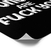 私の代名詞はあなたの面白い皮肉です ポスター (角)