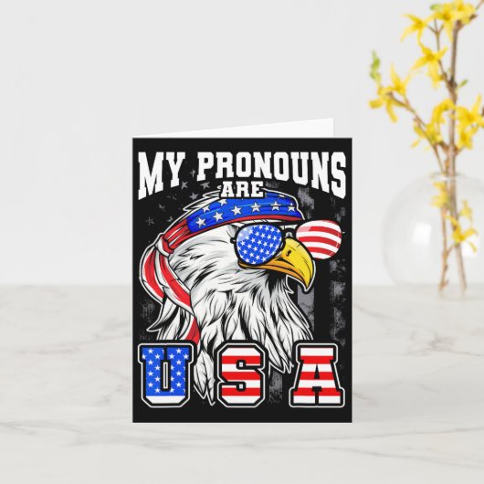 私の代名詞はアメリカおもしろいのユウの4番目 カード (黄色い花)