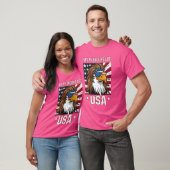 私の代名詞はアメリカおもしろいの7月4日のイーグル Tシャツ (ユニセックス)