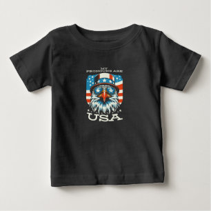 私の代名詞はアメリカベビー ベビーTシャツ