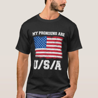私の代名詞は7月おもしろいの4番目のアメリカ人Say Tシャツ