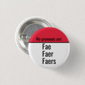 私の代名詞はFae Faer Faersです 缶バッジ (正面&裏面)