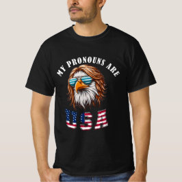 私の代名詞はUSAです Tシャツ