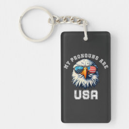 私の代名詞はUSA キーホルダー