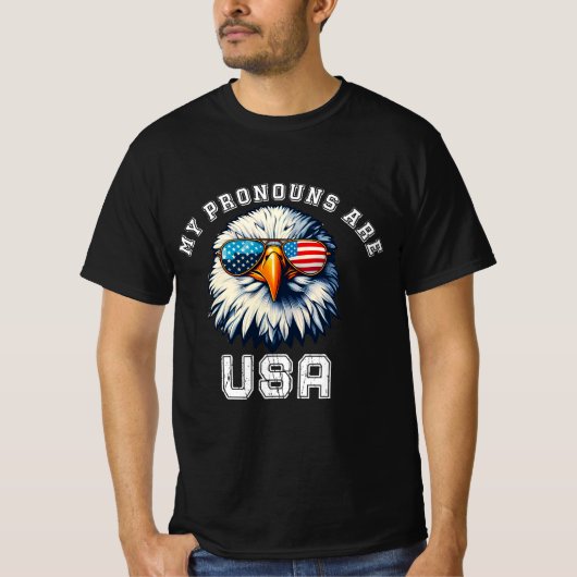 私の代名詞はUSA Tシャツ (正面)