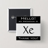 私の代名詞はXEです 缶バッジ (正面&裏面)