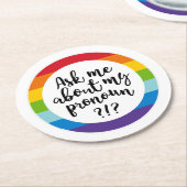 私の代頼名詞について？ ラウンドペーパーコースター (アングル)