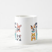 私の仲間たちに会ってね コーヒーマグカップ (中央)