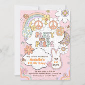 私の仲間とパーティー 誕生日パーティー 招待状 (正面)