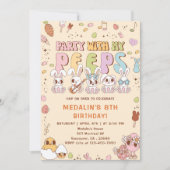 私の仲間とパーティー 誕生日パーティー 招待状 (正面)