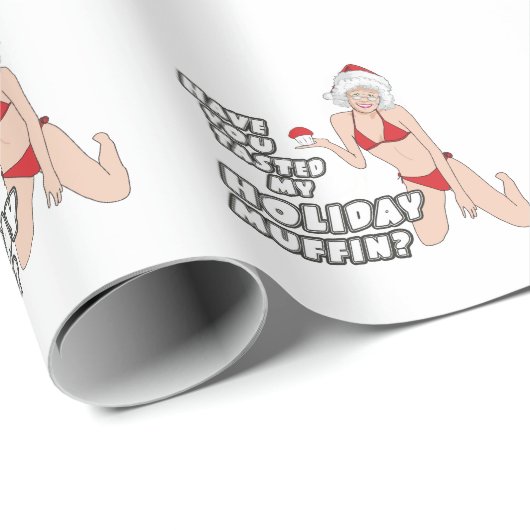 私の休日のマフィンを食べたことある? ラッピングペーパー (ロールコーナー)