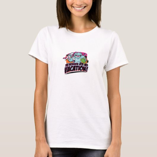 私の休暇を食べました!  より小さい版 Tシャツ (正面)