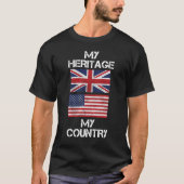 私の伝統私の国のイギリスのアメリカのTシャツ Tシャツ (正面)