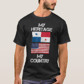 私の伝統私の国のパナマのアメリカのTシャツ Tシャツ (正面)