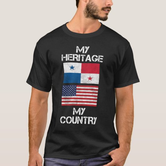私の伝統私の国のパナマのアメリカのTシャツ Tシャツ (正面)