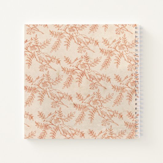 私の伝道記かわいらし事の鳥葉の日記 ノートブック (裏面)