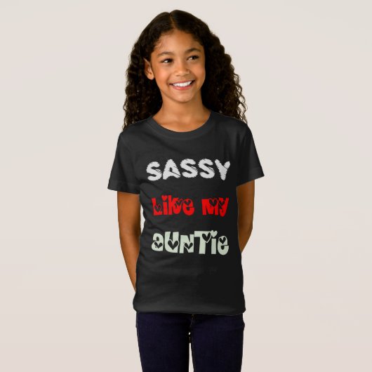 私の伯母さん-甥の姪の誕生日プレゼントのように粋 Tシャツ (正面フル)