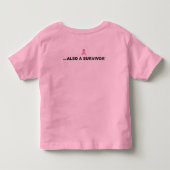 私の伯母さんIS ATHLETE/BREAST CANCER トドラーTシャツ (裏面)