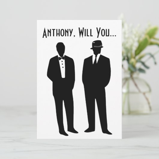 私の伴侶になってくれますか、主賓は私の最も信頼する人です 招待状 (スタンド正面)