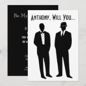 私の伴侶になってくれますか、主賓 招待状 (正面/裏面)