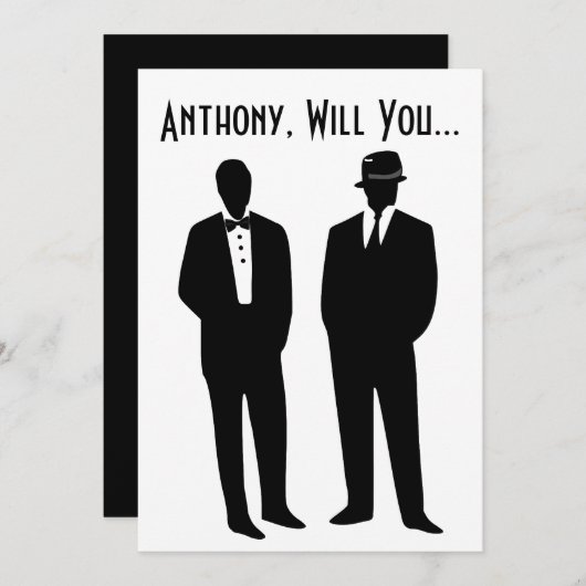 私の伴侶になってくれますか 招待状 (正面/裏面)