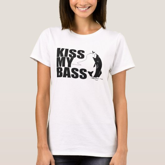 私の低音のTシャツに接吻して下さい Tシャツ (正面)