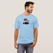 私の低音-おもしろいな低音の魚釣り--に接吻して下さい Tシャツ (正面フル)