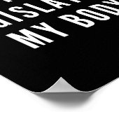 私の体の権利フェミニスト運動の立法化 ポスター (角)