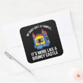 私の体は寺ではない弾力のある城だ スクエアシール (封筒)