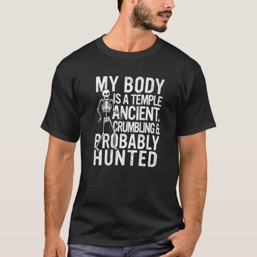 私の体は寺院の古代の崩壊と恐らく Tシャツ (正面)