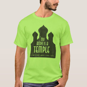 私の体は寺院1のテンプレートです Tシャツ