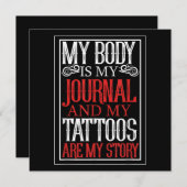 私の体は私のジャーナルTattooアーティストの恋人のギフトである シーズンカード (正面/裏面)